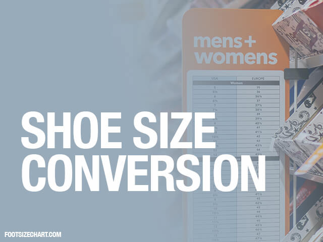 convert european shoe size to us mens